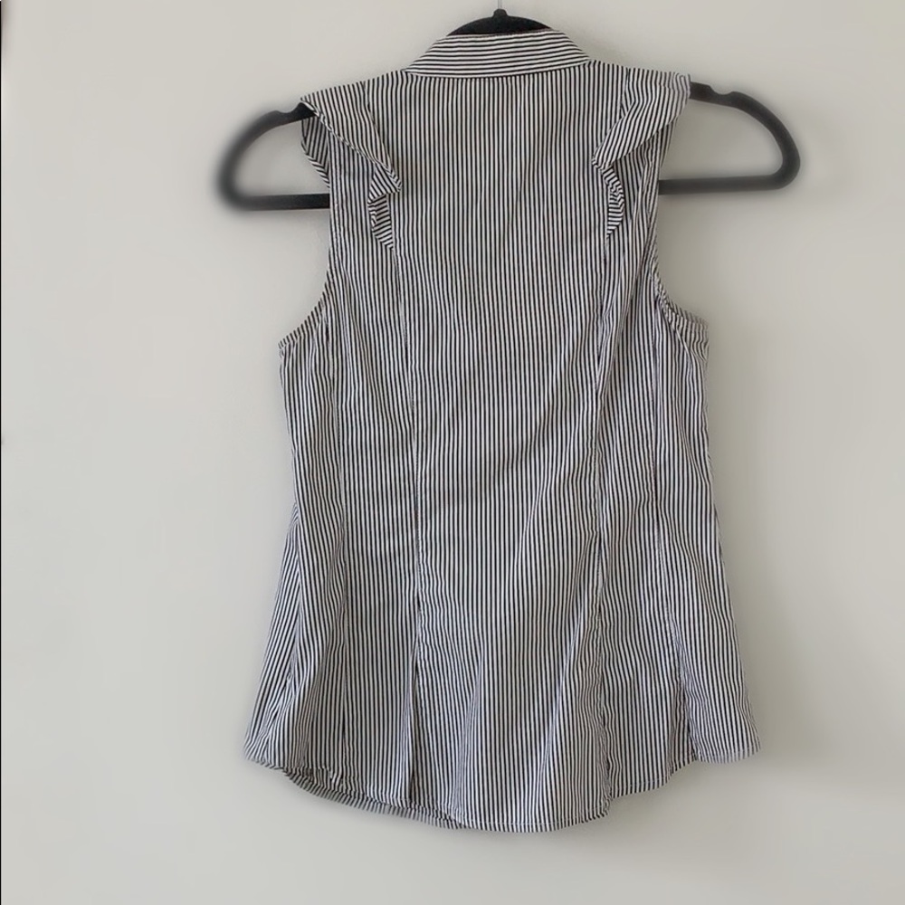 EXPRESS | Stripped Ruffle Blouse - Picture 2 of 3